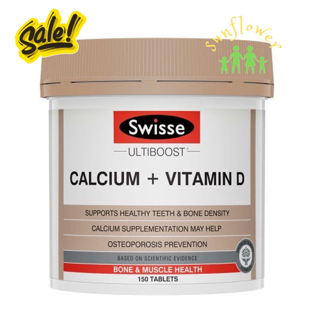 Viên bổ sung canxi Swisse Calcium Vitamin D 150 viên của Úc