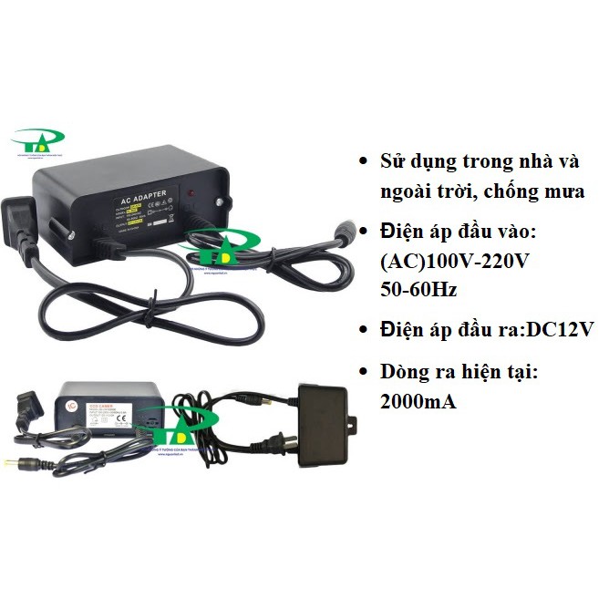 NGUỒN ADAPTER 12V 2A NGOÀI TRỜI, ADAPTOR 12V CHỐNG MƯA LOẠI TỐT, GIÁ RẺ, CHẤT LƯỢNG.DÙNG CHO CAMERA,ĐÈN LED,TỰ ĐỘNG HOÁ.