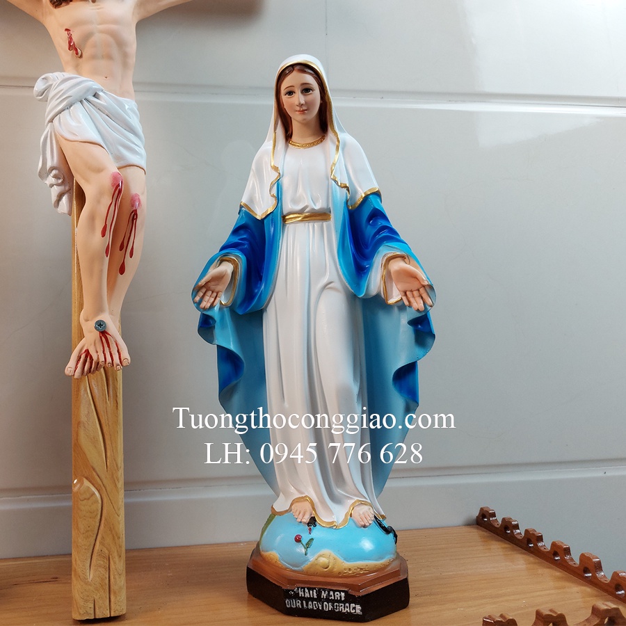 Bộ tượng bàn thờ Công Giáo 45cm
