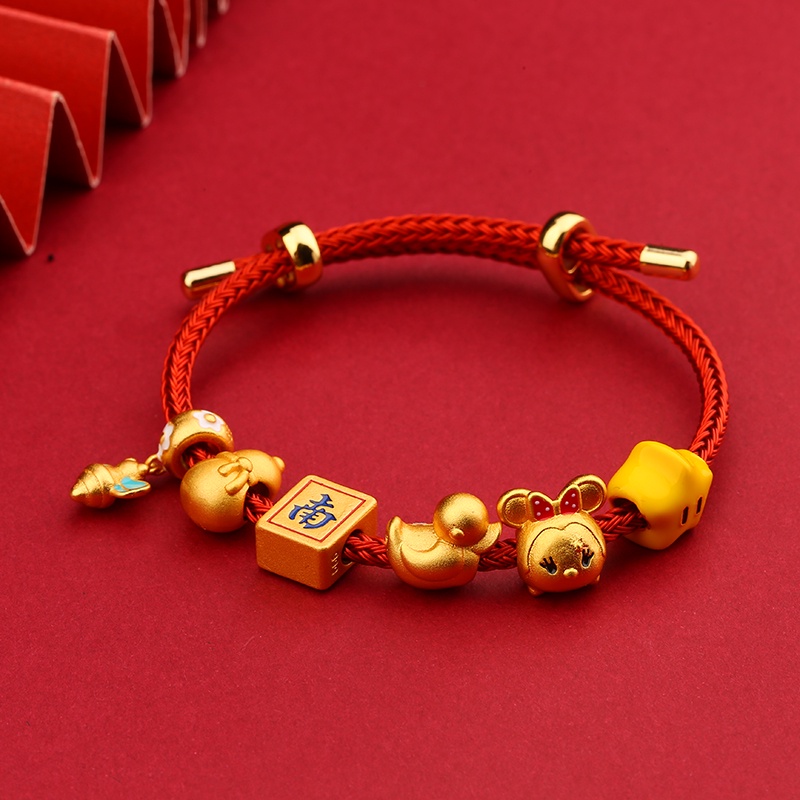 Mặt Dây Chuyền Hình Người Đàn Ông Nhỏ Màu Vàng Phong Cách Cổ Điển diy