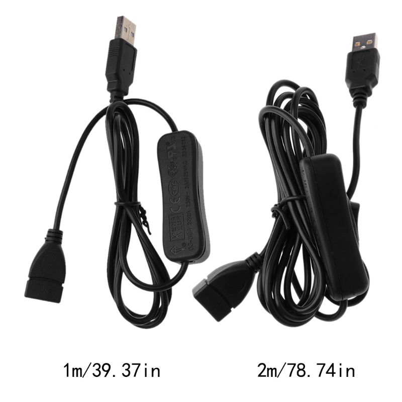 Dây Cáp Nối Dài USB 2 0 Đầu Đực Với Công Tắc Bật Tắt Dành Cho Máy Tính