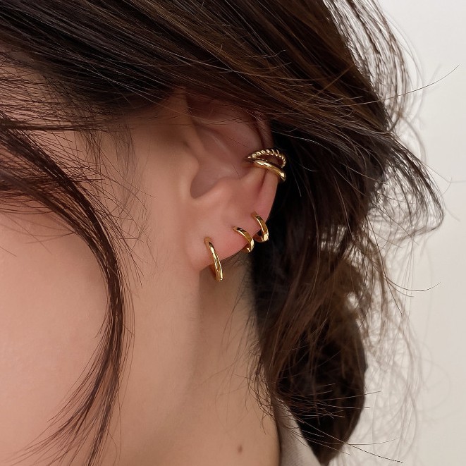 Khuyên Tai Xỏ Lỗ Bằng Bạc s925 Phong Cách Hàn Quốc Thời Trang Năm 2022 A114
