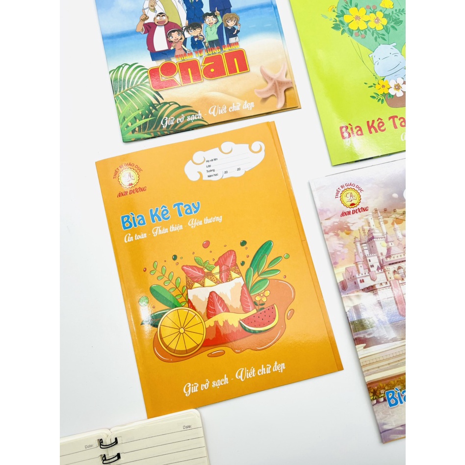Bìa giấy kê tay khi viết Duplex Bút mài thầy Ánh in hình ngộ nghĩnh màu sắc nổi bật đẹp mắt 17x24cm