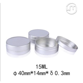 [MUA NHIỀU GIẢM GIÁ] 4*4*1.4cm, 15g/ml- Hộp nhôm nắp đậy, không viền