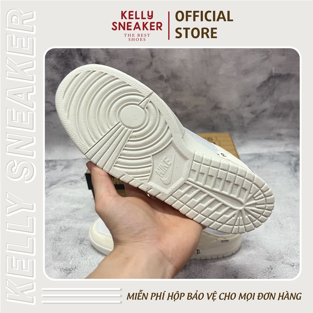 Giày Thể Thao Sneaker Dunk Low Disrupt 2 Brown Pale Màu Be Trắng - Bản Cao Cấp