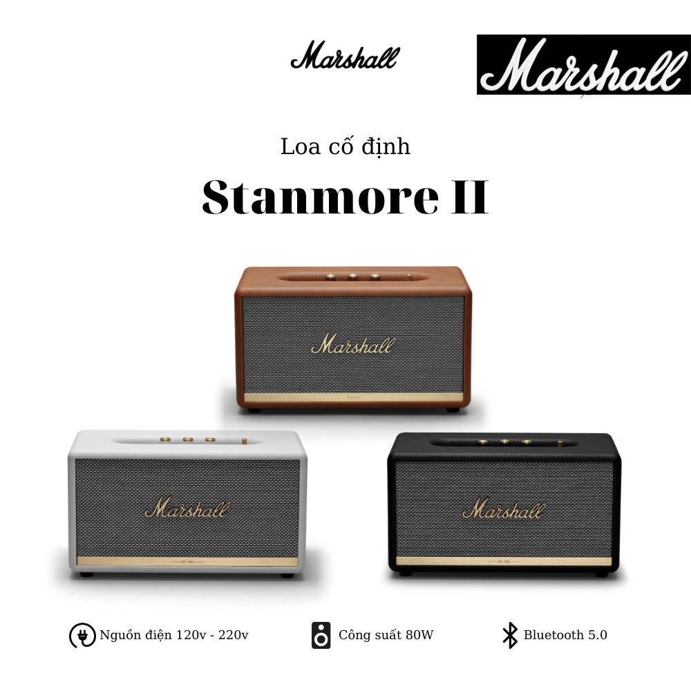 Loa MARSHALL STANMORE 2 (II) chính hãng Marshall - New 100%, Bảo hành 1 năm