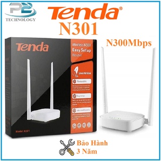Bộ phát wifi 2 râu chuẩn n300mbps tenda n301 bảo hành tới 3 năm- hàng chính hãng