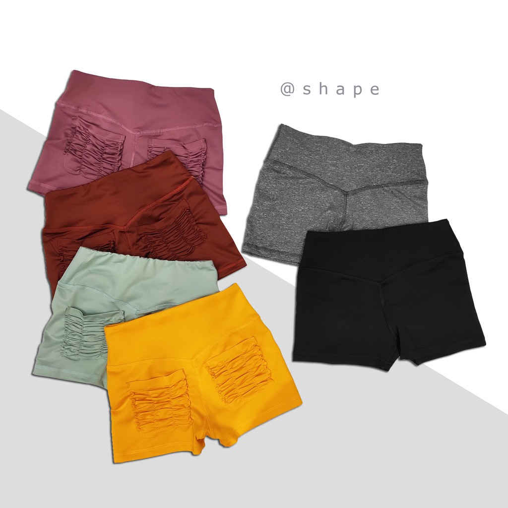 Quần short tập gym chạy bộ thể thao túi nhún SHAPE [S085]