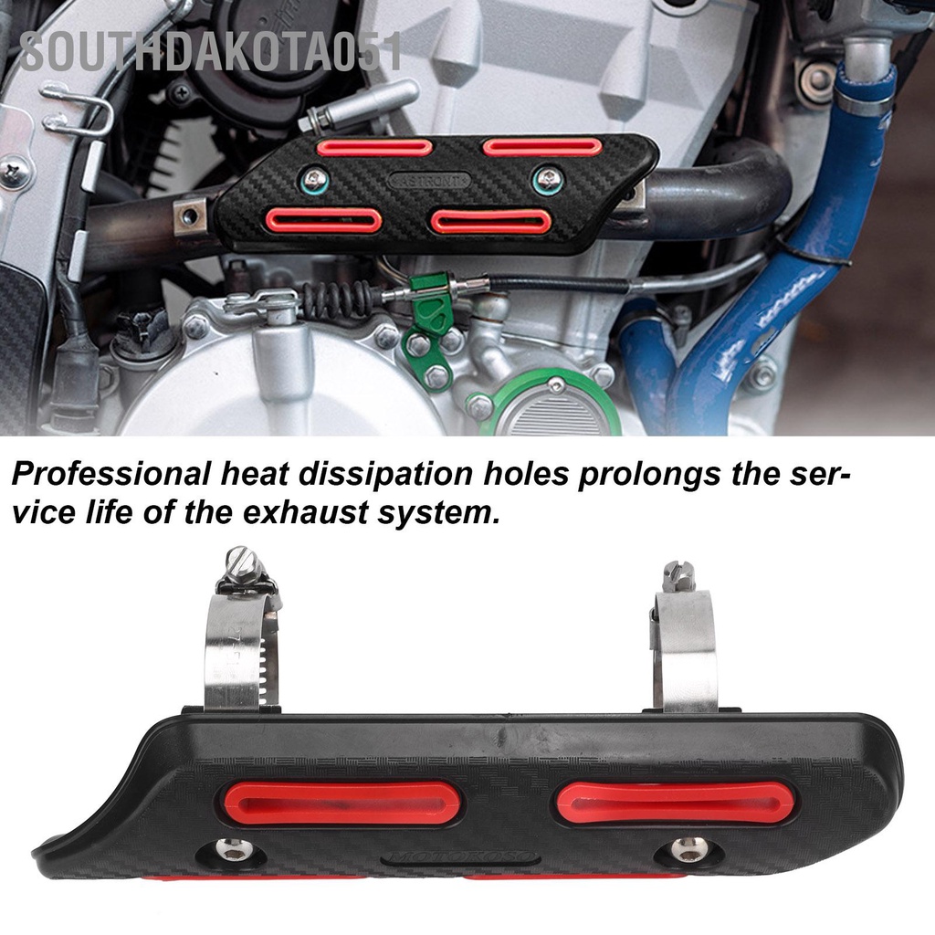 Southdakota051 Ống xả Tấm chắn nhiệt Che cách cho xe máy 4 thì ATVs UTVs Xe địa hình