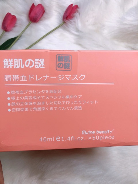 Mặt nạ giấy nhau thai Collagen Rwine Beauty Mask