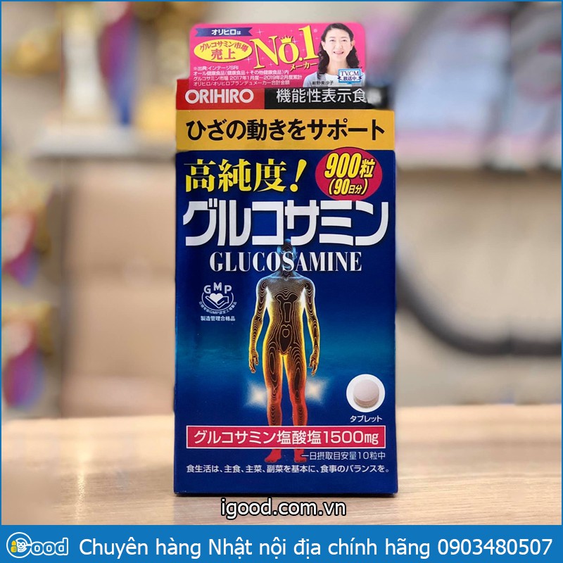 Viên bổ xương khớp Glucosamine Orihiro 1500mg Nhật Bản