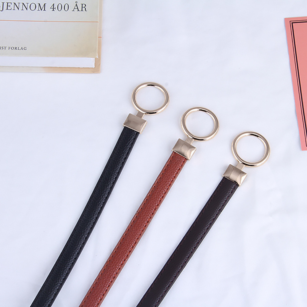 Thắt Lưng Da Pu 2life Khóa Kim Loại Đơn Giản Sang Trọng Cho Nữ