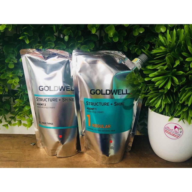 Cặp duỗi uốn cao cấp Goldwell Structure + Shine 400mlx2