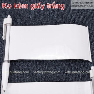 Phôi bút bi banner màu trắng