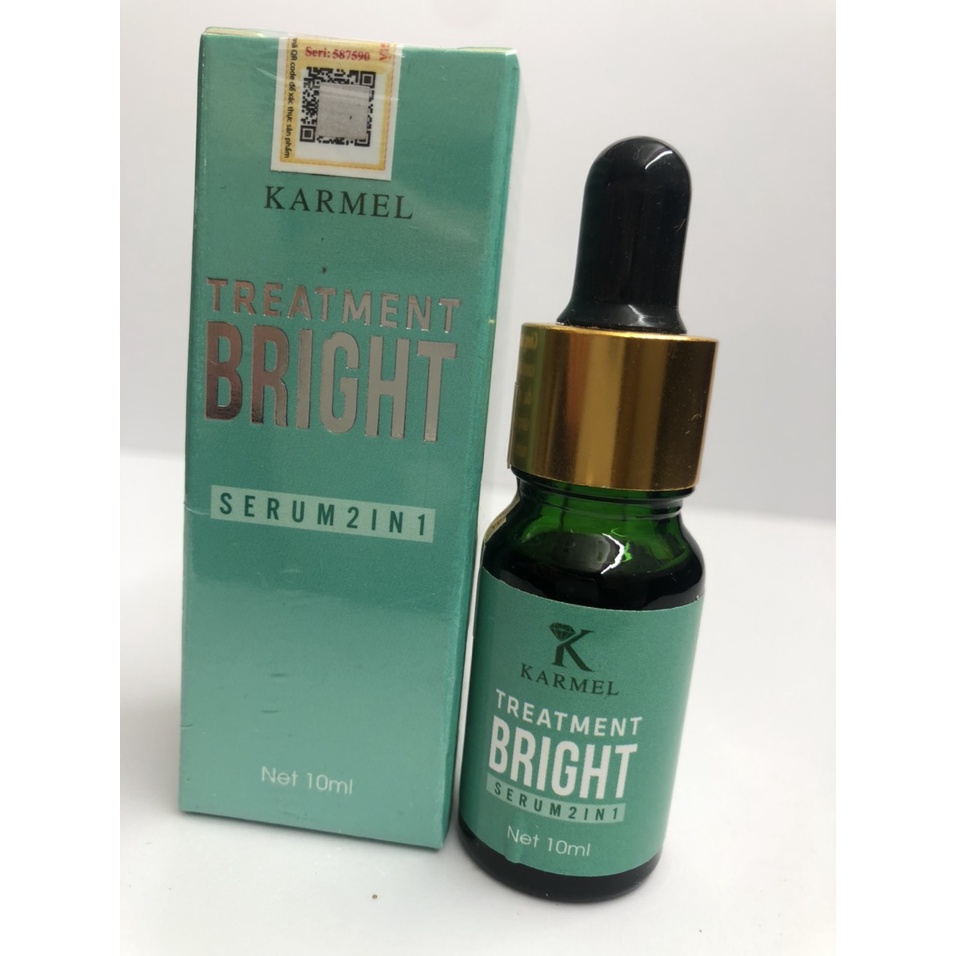 Serum căng bóng trắng da, mờ thâm nám dưỡng da, cấp nước đều màu da 10ml, 50ml - Treatment Bright 2in1 Kamel