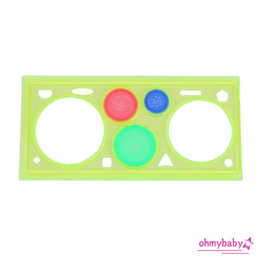 Thước kẻ hình học xoắn ốc đa chức năng thích hợp cho học sinh/trẻ em