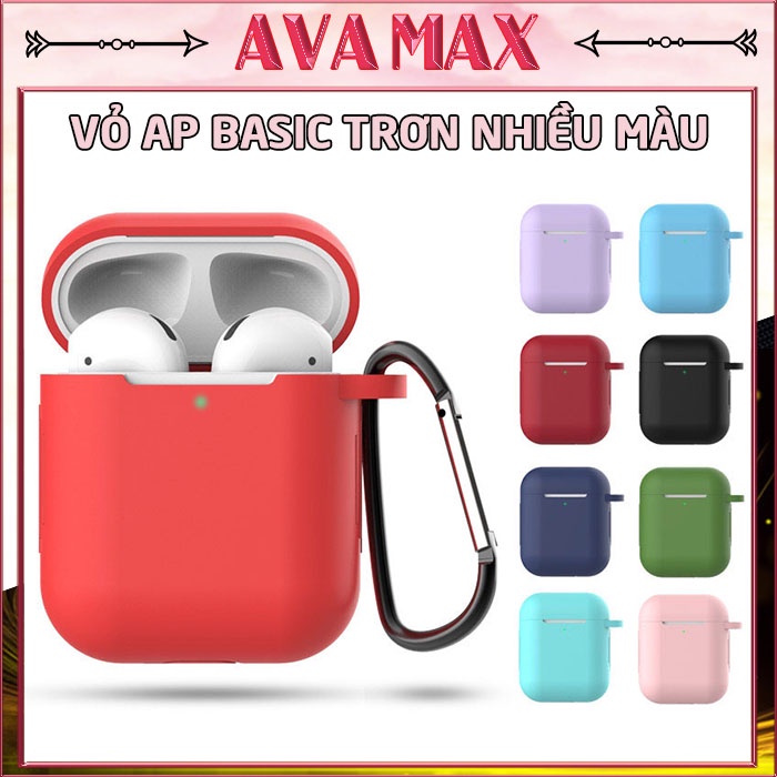 Case Vỏ Bao Bảo Vệ Đựng Tai Nghe Bluetooth Airpod 1/2/i12/i7... Trơn Nhiều Màu Cá Tính