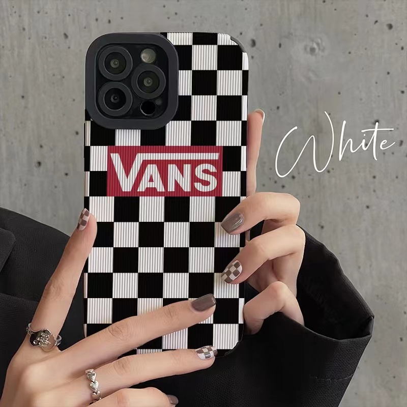 Ốp điện thoại da họa tiết VANS thích hợp cho iphone 14 Pro Max 14 plus 13 Pro Max 13 13pro 11 Pro Max 11 X XR Xs Max