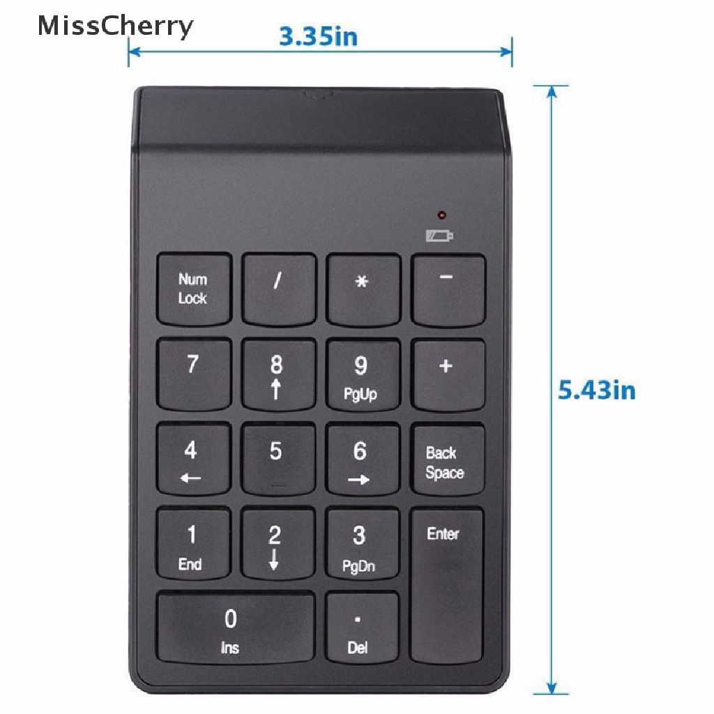 Bàn PhíM Mini Không Dây 2.4g, ĐầU CắM USB 18 PhíM Cho Laptop