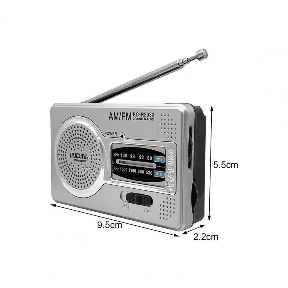 Radio AM / FM Năng Lượng Thấp Có Ăng Ten Thu Sóng Cho Người Lớn Tuổi