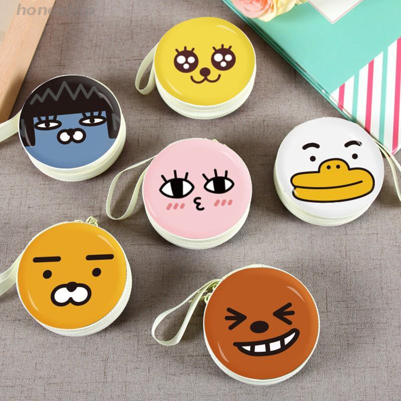 Ví tròn đựng tiền xu siêu dễ thương ví nữ giá rẻ ví da cao cấp ví cầm tay bóp mini ví cầm tay nam cover passport túi nữ