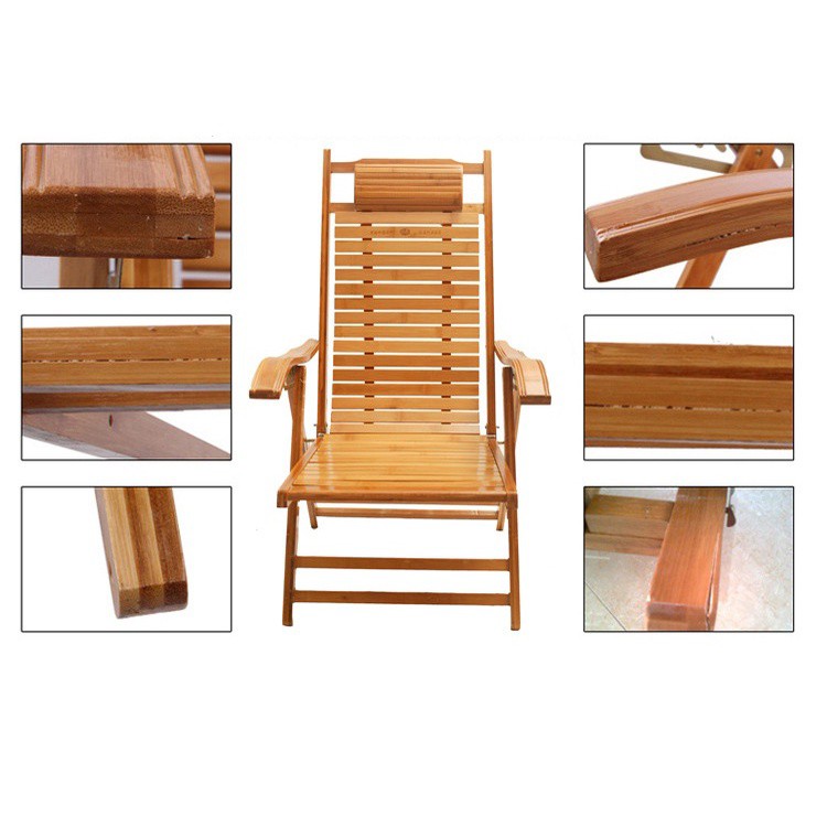 Ghế bập bênh, ghế lười thư giãn bằng tre gấp gọn -kèm mát xa chân smart_homehome gd470