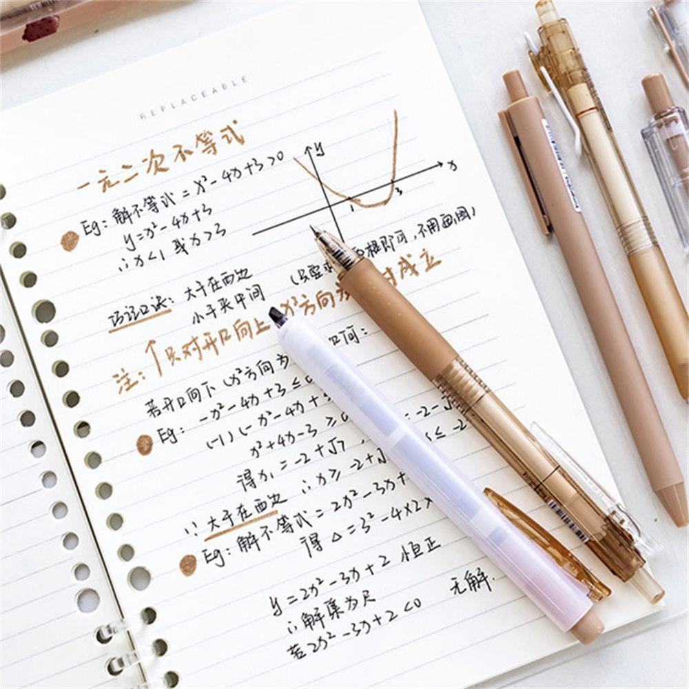 Set 6 Bút Mực Đen Kiểu Dáng Đáng Yêu