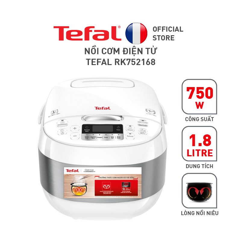 Nồi cơm điện tử Tefal RK752168 1.8L 750W