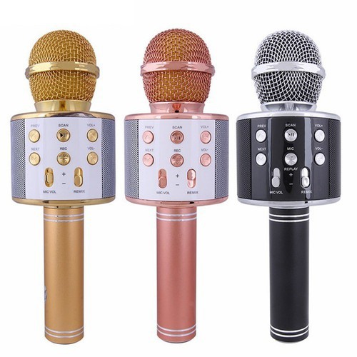 Mic Karaoke Bluetooth WS858 Âm Thanh Hay Hàng Mới Về