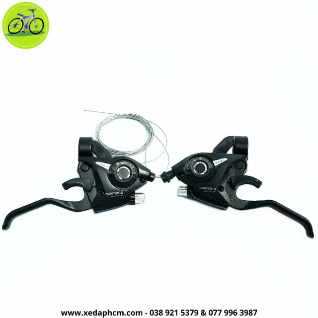 Cặp tay đề bấm xả xe đạp Shimano EF51 3x7 Speed tặng dầu tra sên xích xe đạp