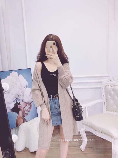 Cardigan dáng dài hàng dày dặn Quảng Châu | BigBuy360 - bigbuy360.vn