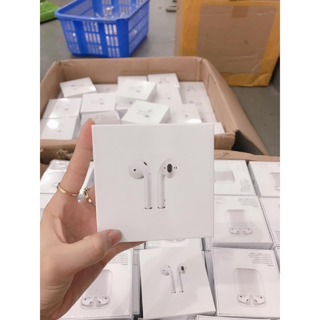 [tai nghe airpod2[ chíp a8, định vị, đổi tên*,cảm biến đa điểm, sạc không dây,thiết kế thời trang @@