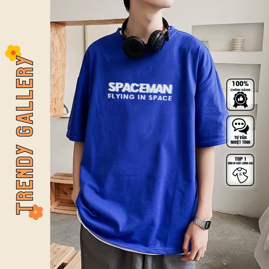 Áo Phông Nữ Form Rộng "Spaceman Flying In Space" Trendy Gallery, Áo Thun Tay Lỡ Basic Tee TV5069