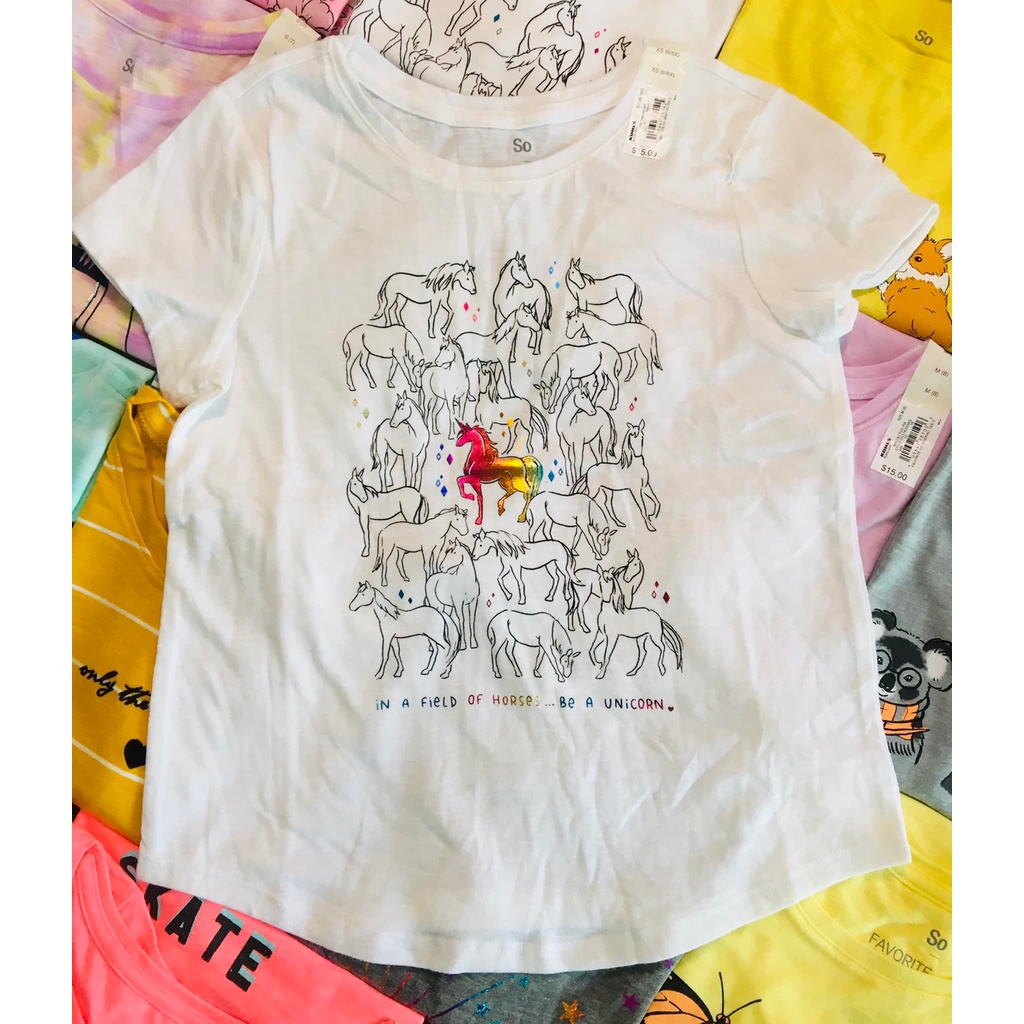 Áo thun bé gái hãng So dòng size đại 4T-20T