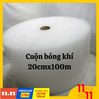 [Trợ giáCuộn Bóng Khí KT 20CMX100M- Màng xốp hơi bọc hàng loại 1- chuẩn đóng gói (xốp hàng)
