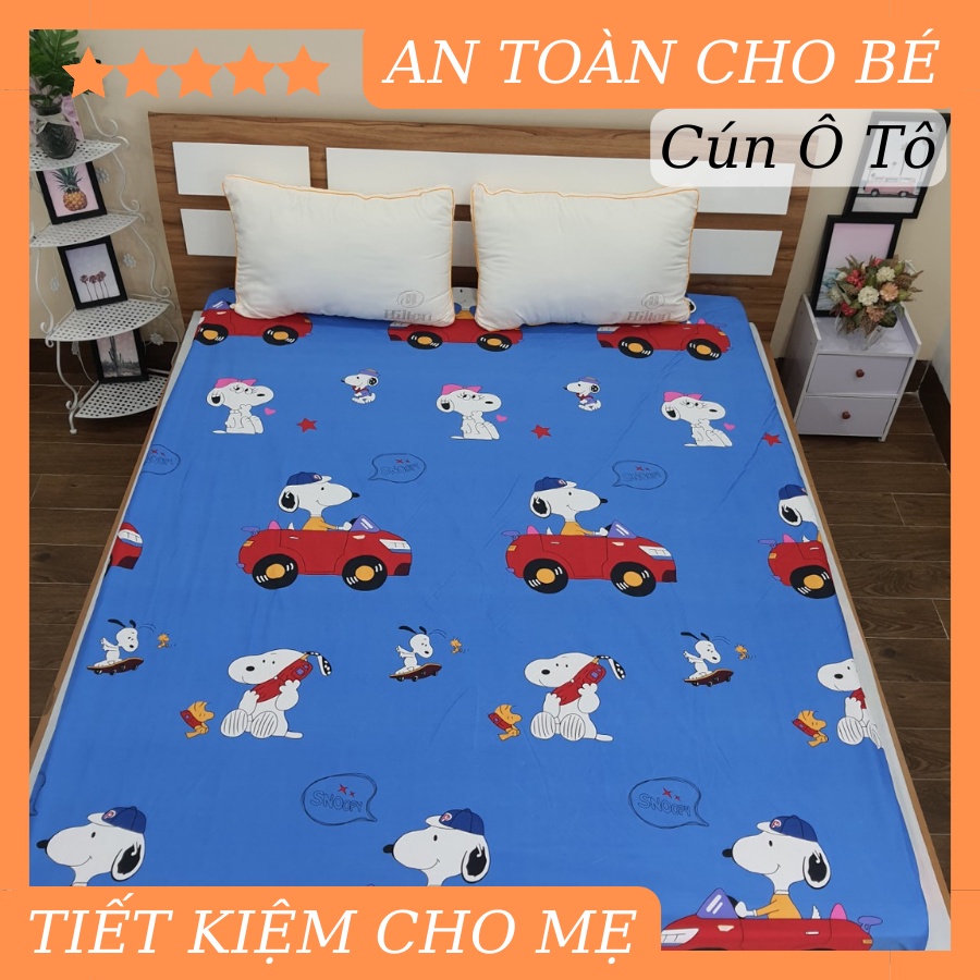 Ga chống thấm cotton HÀN QUỐC 2 lớp không nóng, không bí, thoáng mát - Ga chống thấm cotton NGUYỆT ÁNH BEDDING Freeship