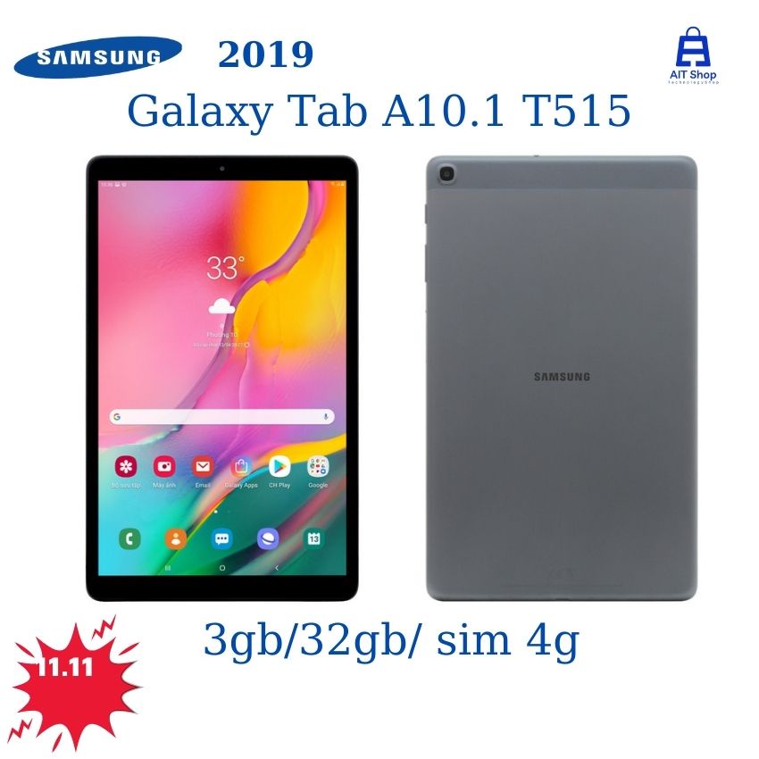 Máy tính bảng Samsung Galaxy Tab A 10.1 đời 2019 t517 wifi, t515 wifi + sim 4g lte 99% AIT Shop