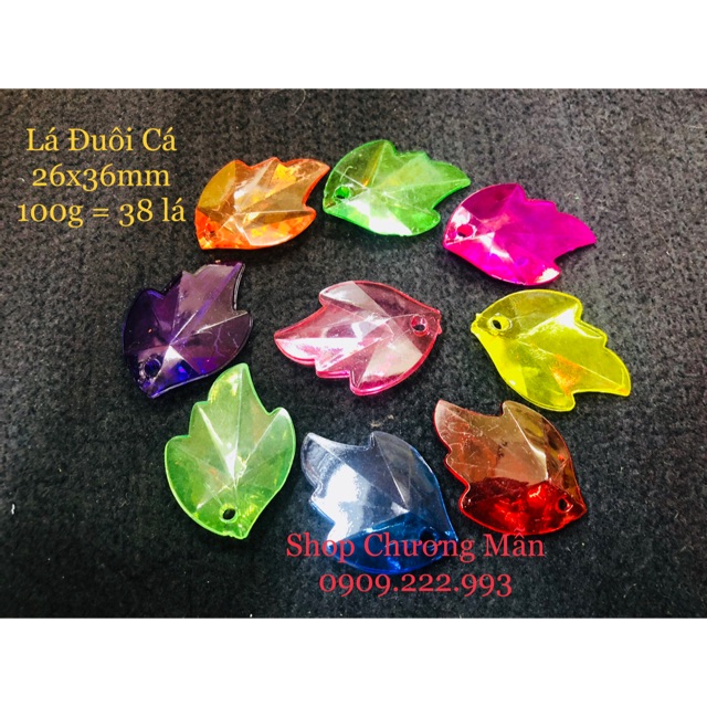 100G Chuỗi Lá Đuôi Cá Pha Lê Nhựa Giá Sỉ