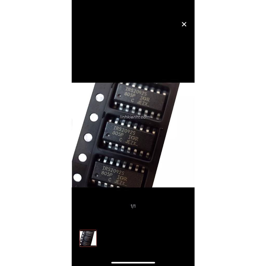 SÒ IC IRS2092 CHÍNH HÃNG 100%
