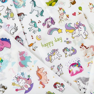 1 set stickers hình Unicorn siêu yêu