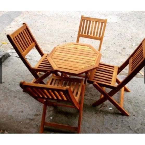 BÀN XẾP LỤC GIÁC (50x50x50 cm) GỖ DẦU, GỌN NHẸ, UỐNG CÀ PHÊ, NHẮM CẢNH,..THÍCH HỢP ĐỂ NHIỀU NƠI.