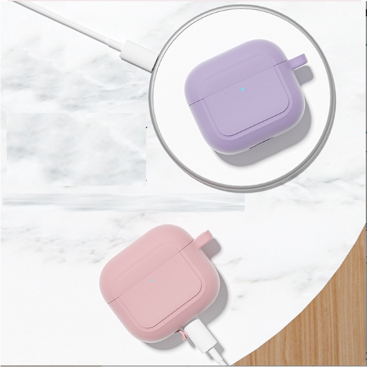 Vỏ ốp case bảo vệ bao đựng tai nghe không dây bluetooth 3/2/1/Pro có  nút phía sau - Jerry Shop