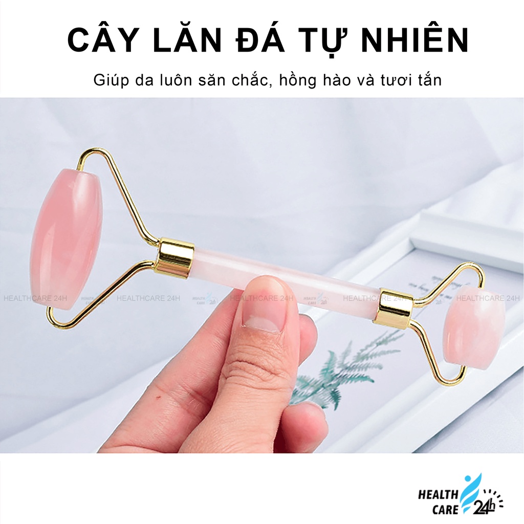 Cây lăn massage mặt bằng đá giúp nâng cơ giảm nhăn, lưu thông máu, thấm dưỡng chất nhanh kèm hộp xịn xò