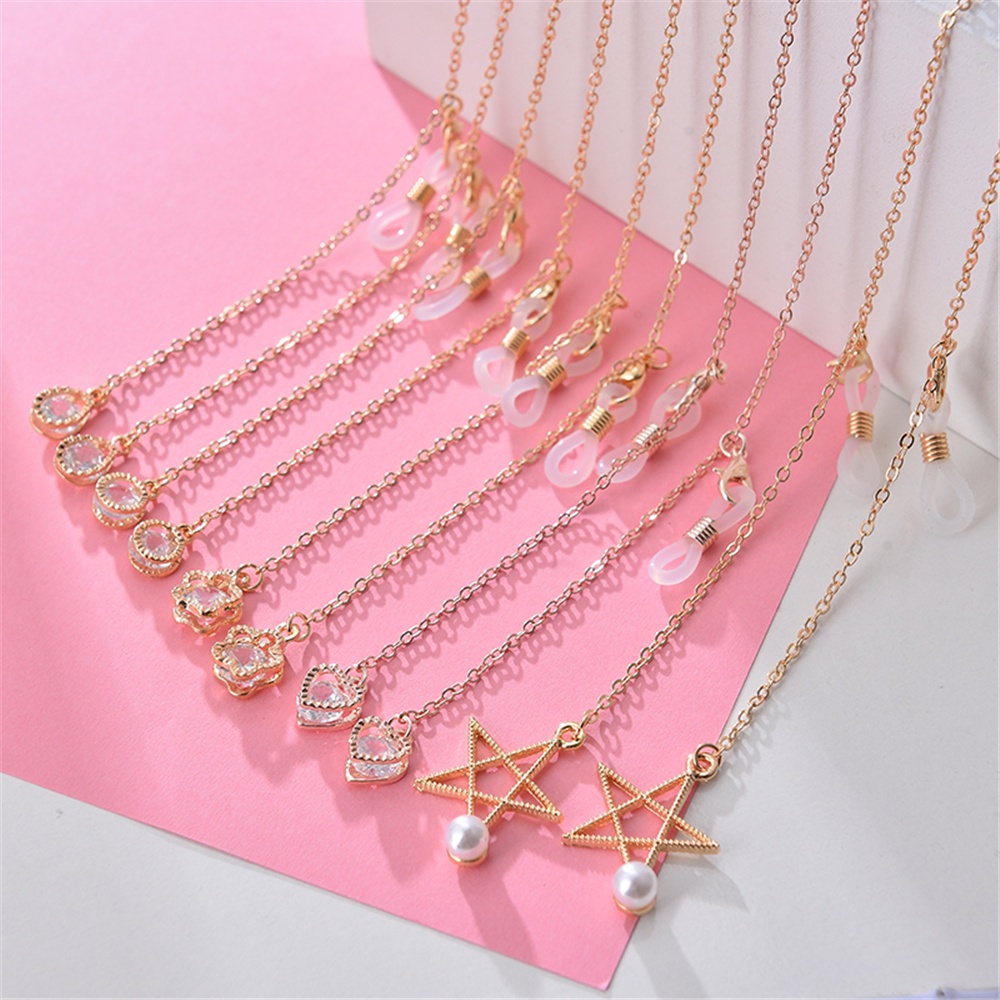 Dây Xích Kim Loại Giữ Mắt Kính Chống Trượt Phong Cách Thể Thao Thời Trang Cho Nam Và Nữ
