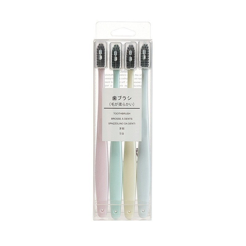 SET 4 BÀN CHẢI ĐÁNH RĂNG THƯƠNG HIỆU MUJI- HÀNG XUẤT NHẬT - CÔNG NGHỆ NANO