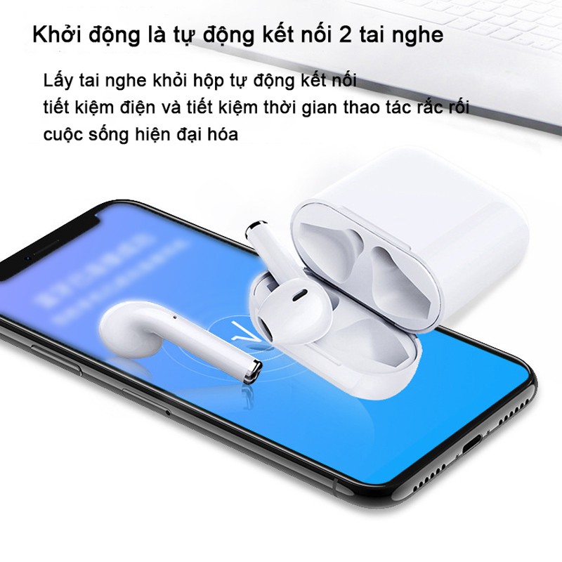 Tai nghe bluetooth không dây V8 5.0 tai nghe bluetooth độc lập âm thanh bass 3 tần đeo tai chạy bộ tiện lợi