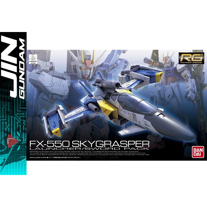 Mô hình lắp ráp Gundam RG 1/144 FX-550 SKY GRASPER LAUNCHER/SWORD PACK