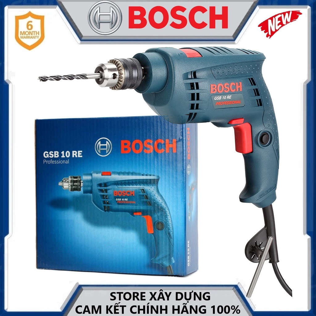 MÁY KHOAN 500W 10MM BOSCH GSB 10 RE- HÀNG CHÍNH HÃNG