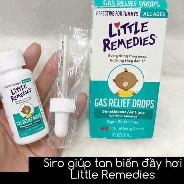 Combo nước tiêu ga Little Remedies