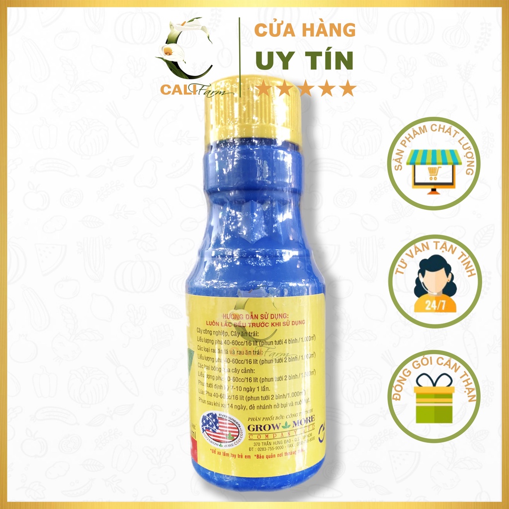 Phân bón vitamin B1 Grow More chai 100ml chuyên dùng lan và hoa kiểng các loại